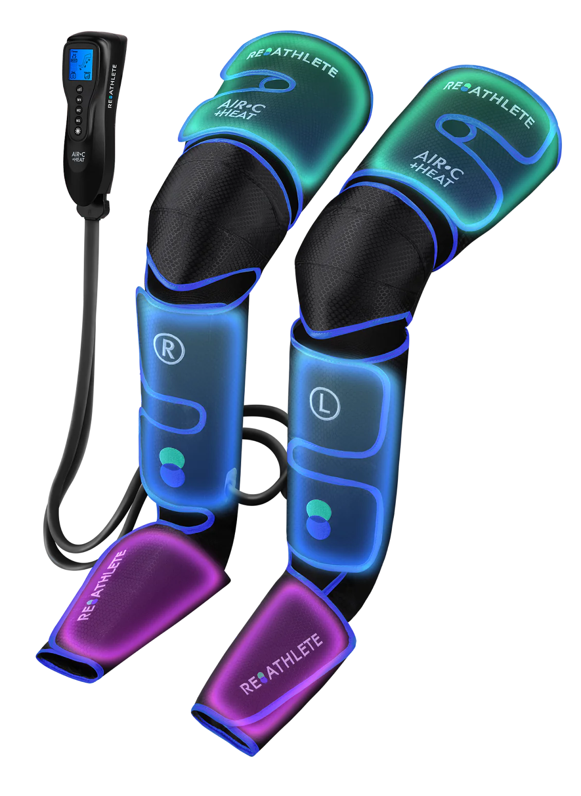 Reathlete HEALR Triple Therapy Leg Massager with Compression, Heat